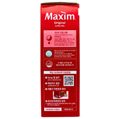 Front view of Maxim Original Coffee Mix box emphasizing value with 100 sachets
