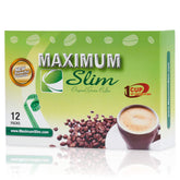 Maximum Slim Original Green Coffee bottle on kitchen counter signaling daily energy boost