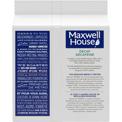 Maxwell House Cafe Collection Decaf T-Disc capsule close-up, showcasing compact design