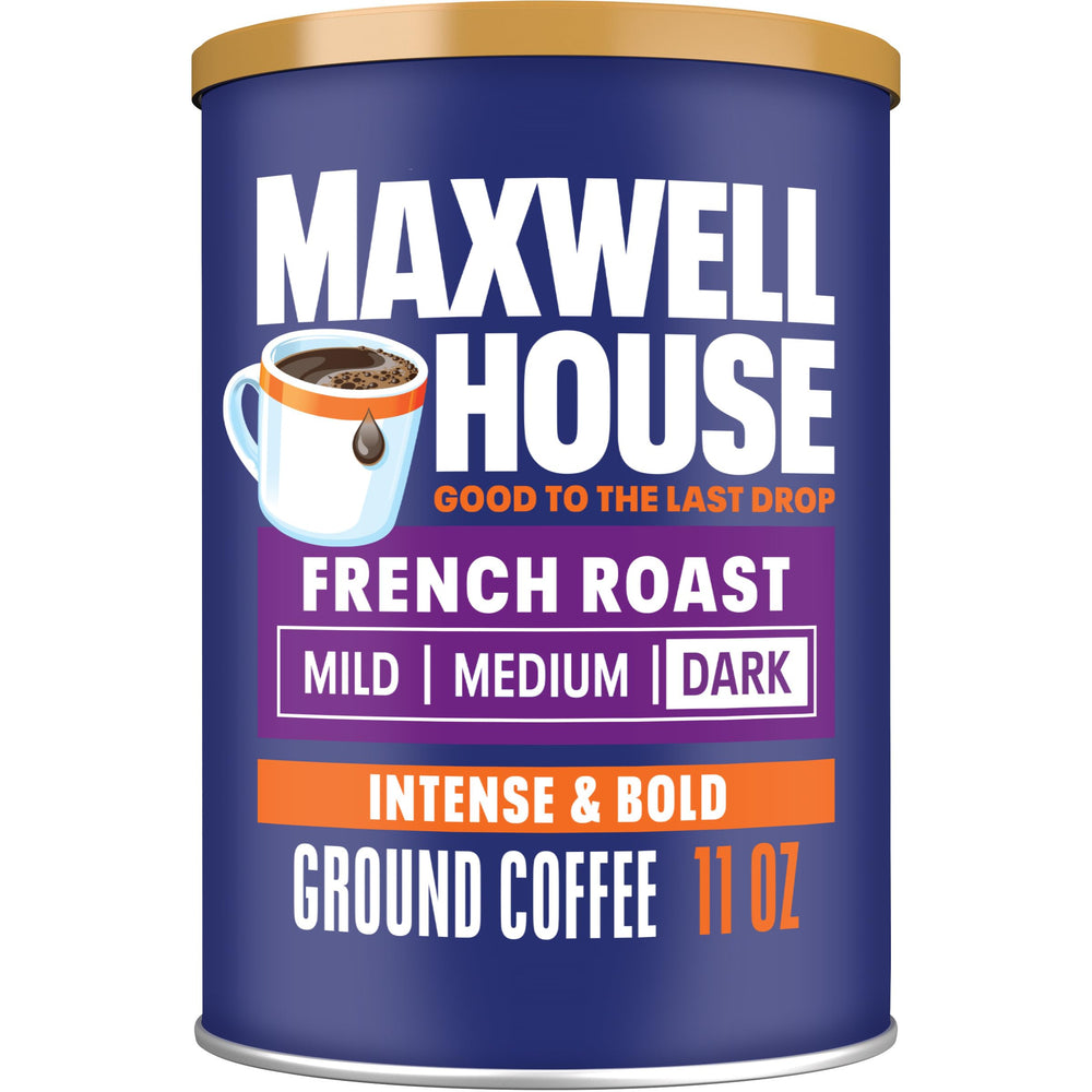 MAXWELL HOUSE French Blend ground coffee canister for bold mornings