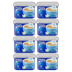 Maxwell House International Sugar Free French Vanilla coffee can for quick mornings