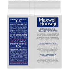 Maxwell House Morning Blend T-Disc 14-pack demonstrates ready-to-brew convenience