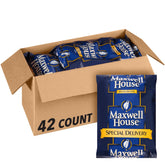 MAXWELL HOUSE Special Delivery packet one-point-two-ounce for quick morning brews.