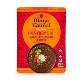 Maya Kaimal Everyday Dal black lentils pack shot highlighting premium ingredients for everyday meals.