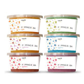 Mayde Bursting Boba Pearls packaging for six-flavor kit for easy entertaining.