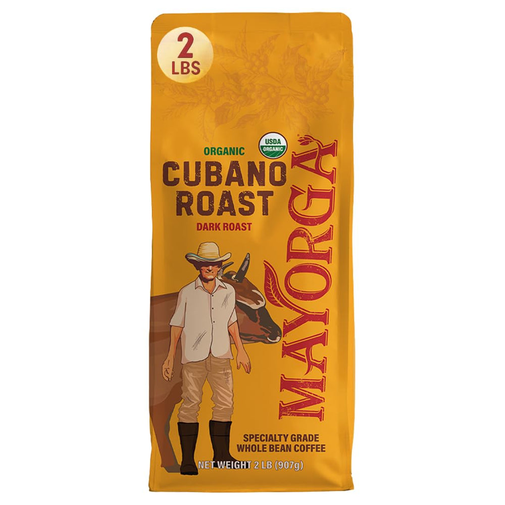 Mayorga Cafe Cubano dark roast beans for bold aroma