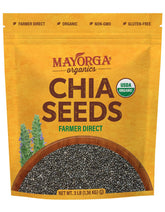 Mayorga Organic chia seeds in a 3lb bag for versatile daily nutrition.