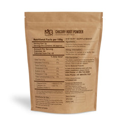 MB Herbals Roasted Chicory Powder granules with rich aroma for coffee substitute