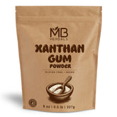 MB Herbals Xanthan Gum 8oz powder improves texture in gluten-free baking and sauces.