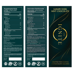 MBDH Wellness Ignite Mint Chocolate Bar mint swirl close-up highlighting refreshing mint finish.