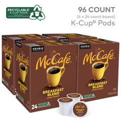 Steaming cup of McCafé Breakfast Blend with bright aroma