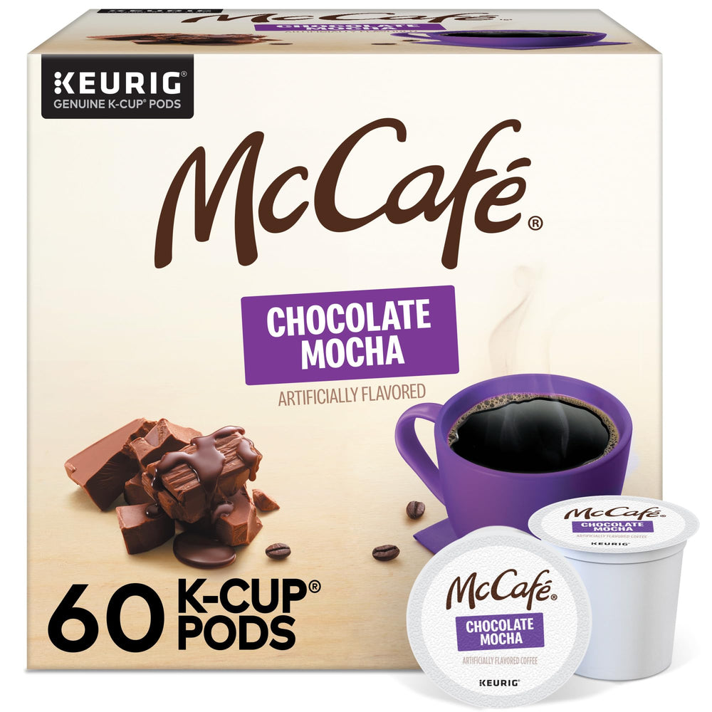 McCafé Chocolate Mocha pack image shows premium Arabica beans for flavorful mornings.