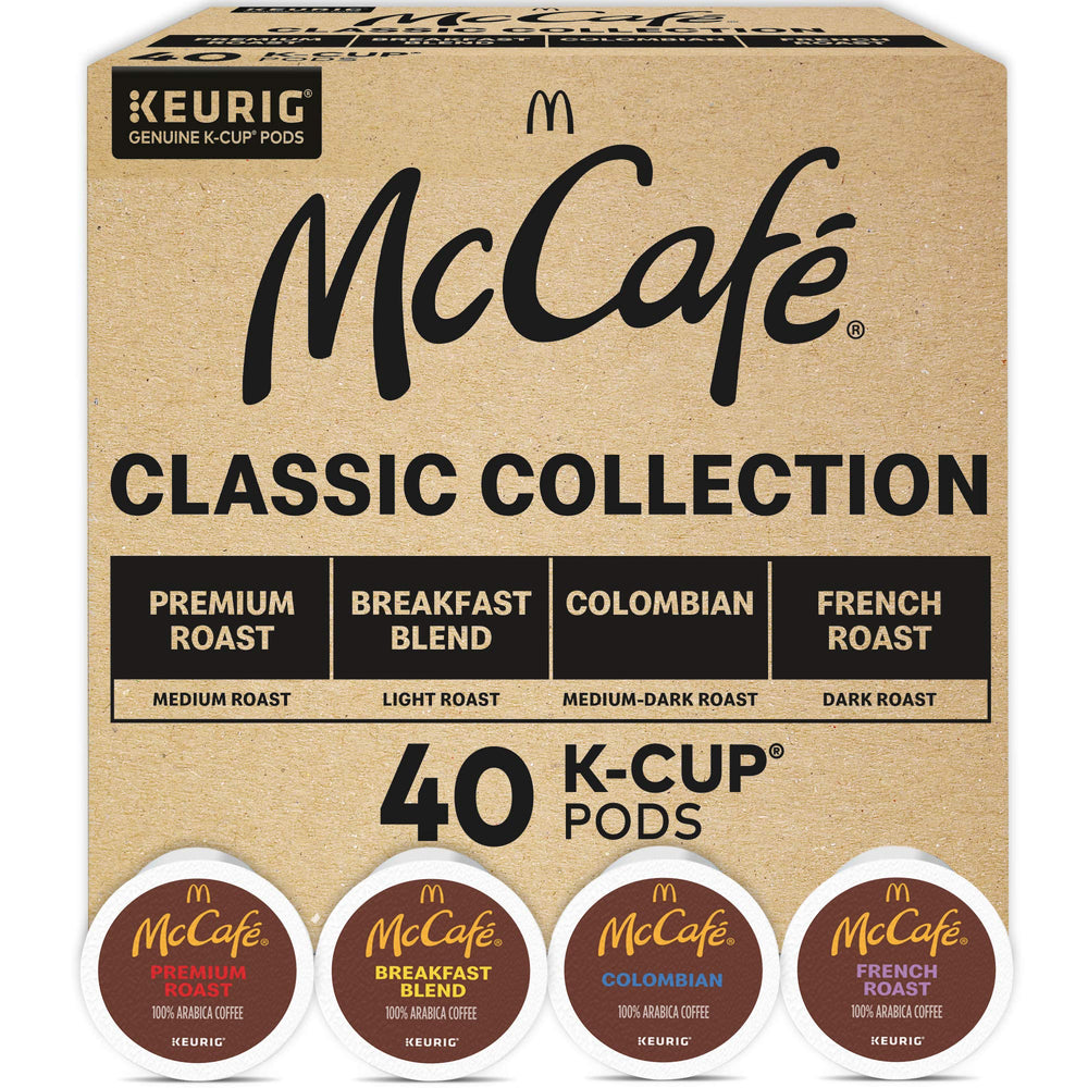 McCafé Classic Collection variety pack pods ready for quick mornings