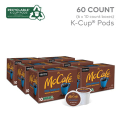 McCafé Colombian K-Cup closeup highlighting medium roast aroma