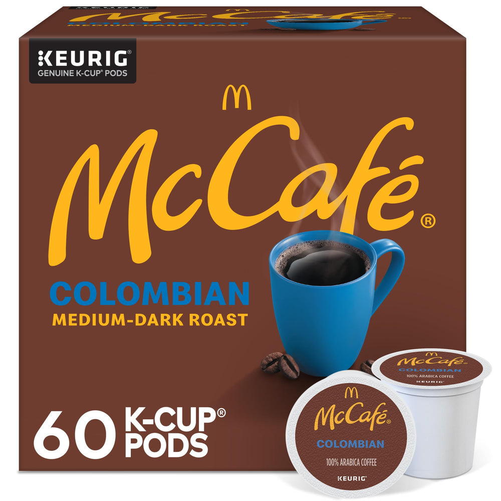 McCafé Colombian pods pack shot for quick, convenient mornings