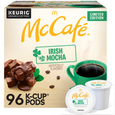 McCafé Irish Mocha pod closeup, quick brew-ready for mornings