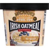 McCann's Irish Oatmeal instant cup original 1.4 oz for quick breakfasts.