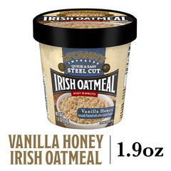 Kosher-certified McCann's Oatmeal cup without trans fats supports cleaner meals