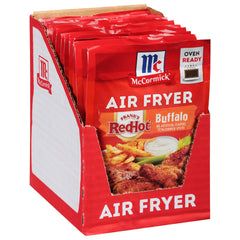 McCormick Air Fryer Buffalo Seasoning packaging for quick, crispy results