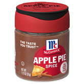McCormick Apple Pie Spice bottle ready to flavor pies with warm cinnamon and nutmeg