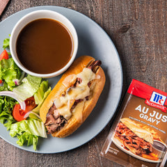 McCormick Au Jus Gravy spice blend with aromatic herbs and spices
