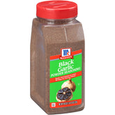 McCormick Black Garlic Powder Seasoning bottle highlighting savory umami for everyday meals