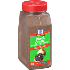 McCormick Black Garlic Powder Seasoning bottle highlighting savory umami for everyday meals