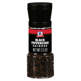 McCormick Black Peppercorn Grinder assembly shows built-in grinder for fresh pepper.