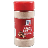 McCormick Brown Butter Seasoning jar on counter, showcasing rich aroma