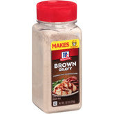 McCormick Brown Gravy Mix bowl of gravy ready to serve