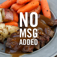 Dissolving McCormick Brown Gravy Mix in water for smooth gravy