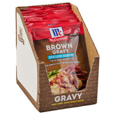 McCormick brown gravy mix pack for a quick, flavorful sauce.