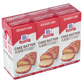 McCormick Cake Batter Flavor bottle showing versatile cake flavor for cookies and frosting.