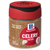 McCormick Celery Seed bottle showing bold flavor for seafood and salads