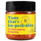 McCormick Chicken Topping Seasoning cap flip for quick, controlled flavoring during cooking