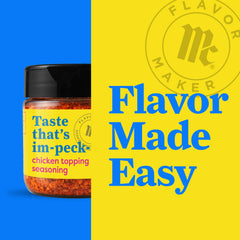 McCormick Chicken Topping Seasoning being poured with ease for precise seasoning