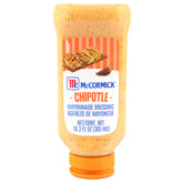 McCormick Chipotle Mayonnaise Dressing bottle front view for flavorful sandwiches