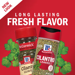 McCormick Cilantro Leaves dried harvest closeup shows preserved flavor.