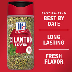 McCormick Cilantro Leaves in guacamole dish adds bright finishing touch.