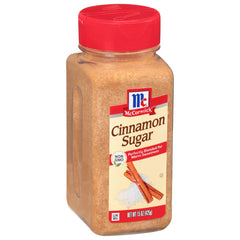 McCormick Cinnamon Sugar bottle front showing balanced cinnamon sweetness for breakfasts