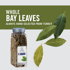 Bay leaves added to stews and marinades during simmering for depth