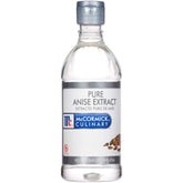 McCormick Culinary Pure Anise Extract bottle pour showcases a subtle licorice note for baking