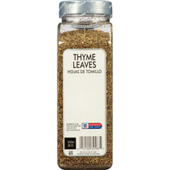 Close-up of McCormick Culinary thyme leaves showing fragrant aroma