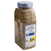 McCormick Culinary Za'atar seasoning container front view highlights authentic Middle Eastern flavor.