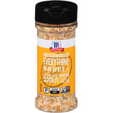McCormick Everything Bagel Seasoning jar front view boosts savory aroma for home cooks