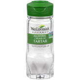 McCormick Gourmet cream of tartar bottle front showing label, a pantry staple for baking