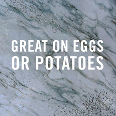 McCormick Gourmet truffle salt granules highlight subtle garlic-like notes for refined dishes