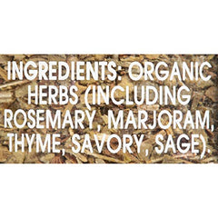 McCormick Gourmet Organic Herbes de Provence close-up shows rosemary and thyme aroma.