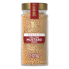 McCormick Gourmet Organic Yellow Mustard Seed pack – ideal for pickles and dressings.