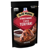 McCormick Grill Mates 7 Spice Teriyaki pouch adds rich flavor to weeknight chicken.